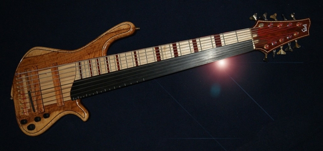 Basse frettée fretless 10 cordes